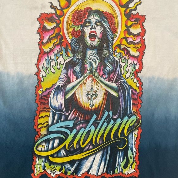 *SOLD* SOLD* Sublime vintage graphic tee day of the dead picture - Picture 5 of 11